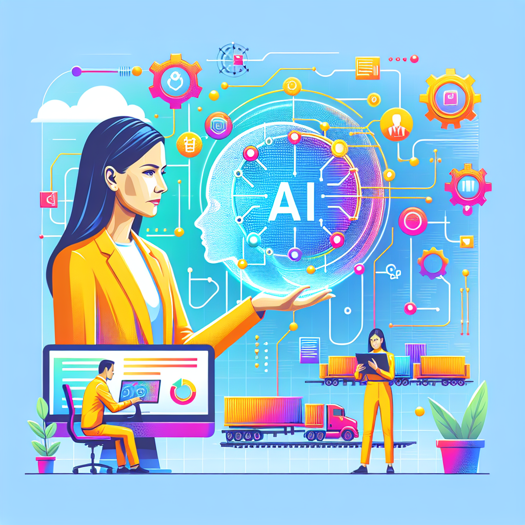 Ilustração representando o conteúdo do artigo Otimização de Supply Chain com IA: 7 Estratégias Práticas para Alavancar Resultados Empresariais