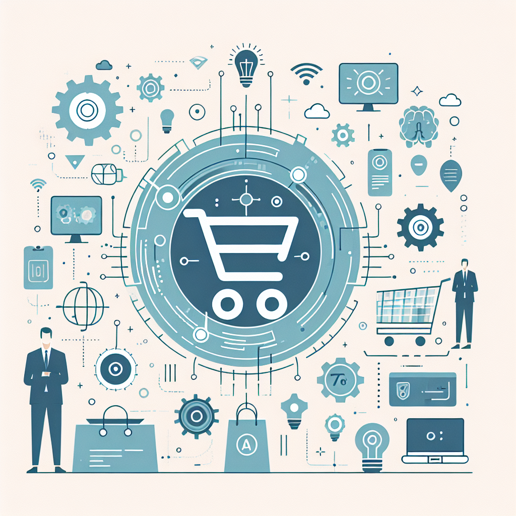 Ilustração representando o conteúdo do artigo VTEX eCommerce: 7 Estratégias com Inteligência Artificial para Potencializar Resultados Empresariais